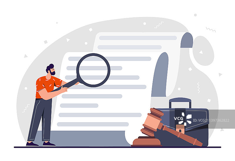 手持文件的男人图片素材