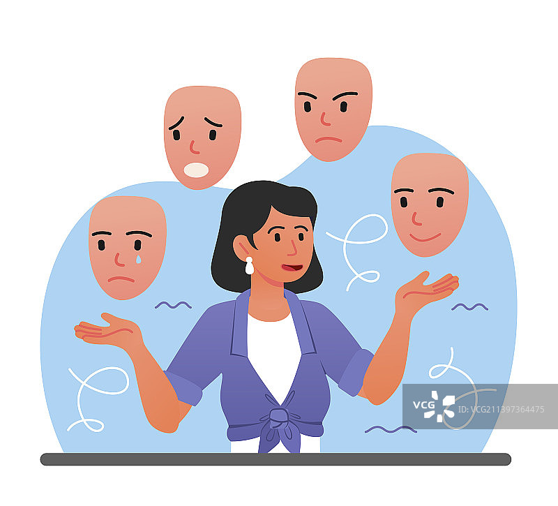 戴面具的女人图片素材