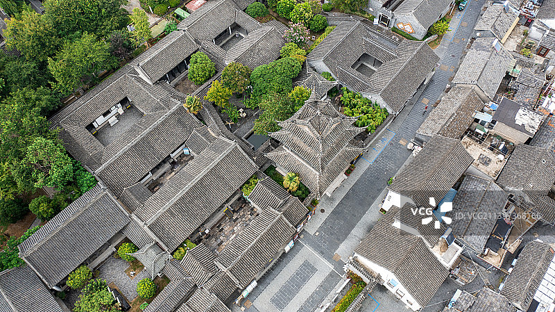 航拍江苏省高邮市盂城驿图片素材