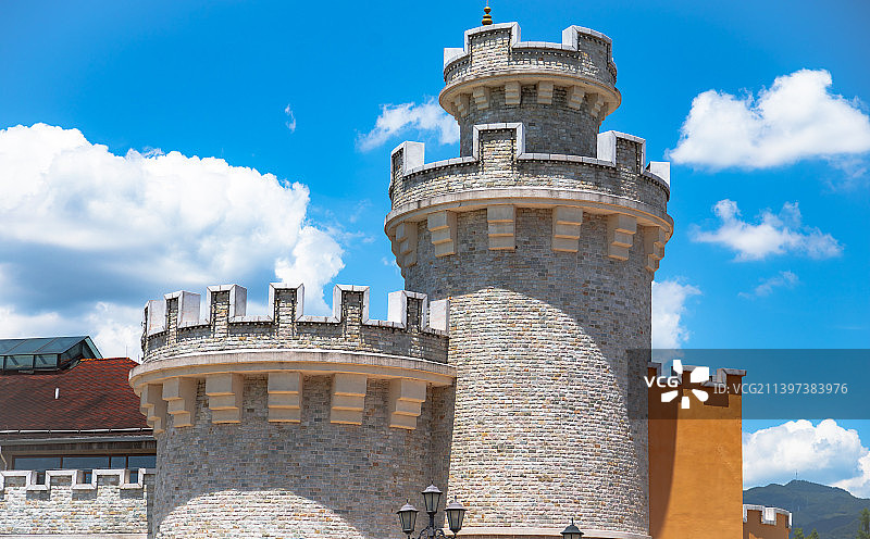 丽水冒险岛水世界·欧洲小镇（奥丁城堡）图片素材