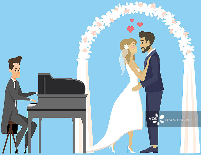 婚礼派对新娘新郎舞会图片素材