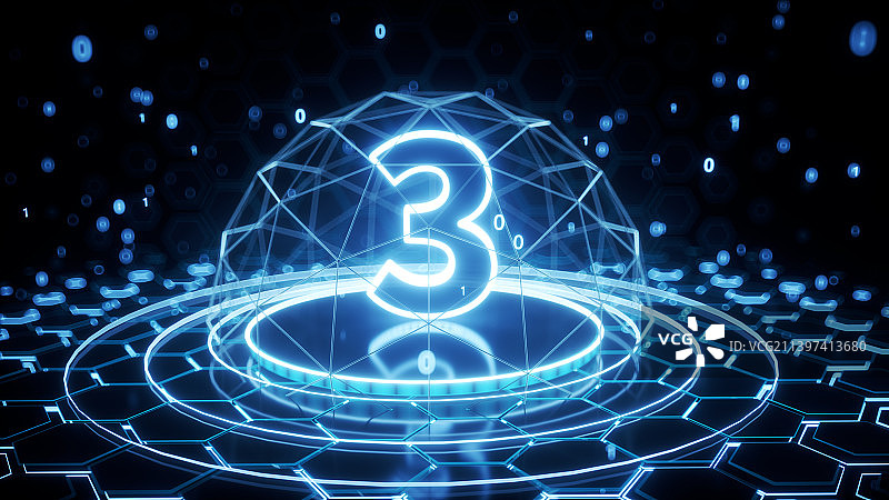 酷炫科技数字场景图片素材