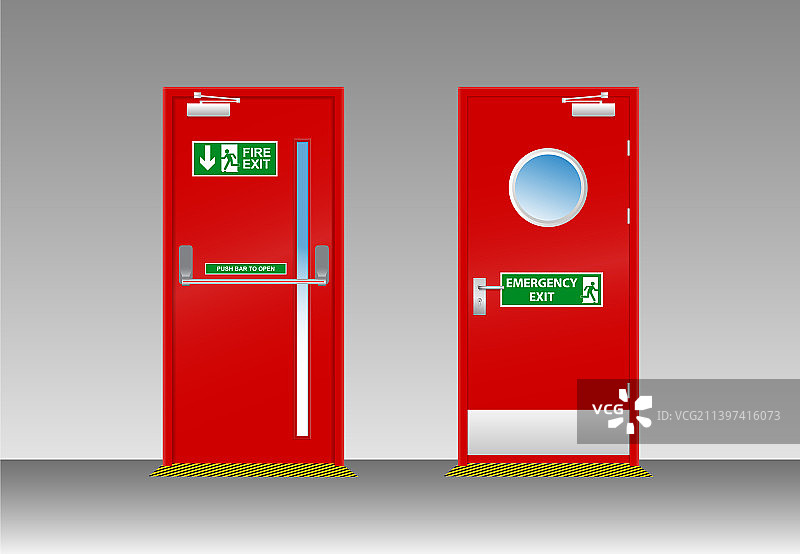 消防出口指示图片素材