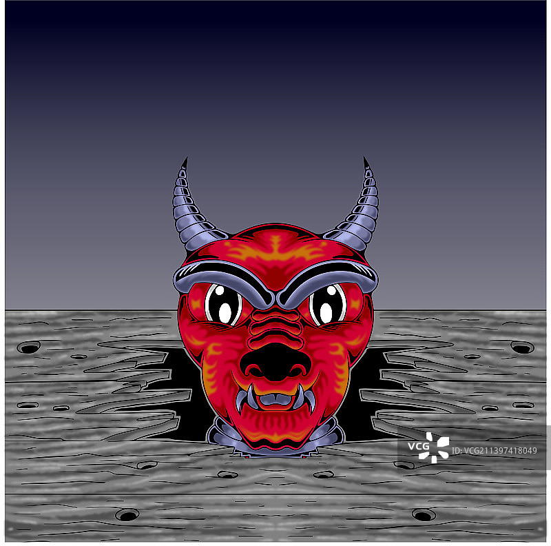 愤怒的狗头艺术作品图片素材