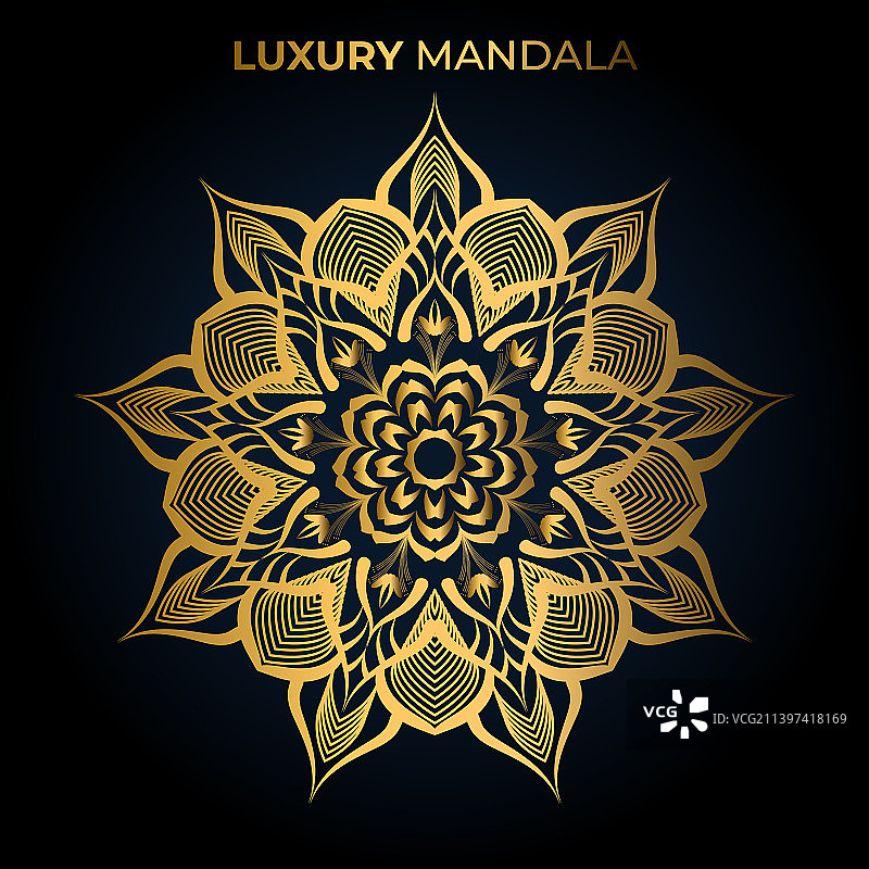 奢华曼陀罗背景图片素材
