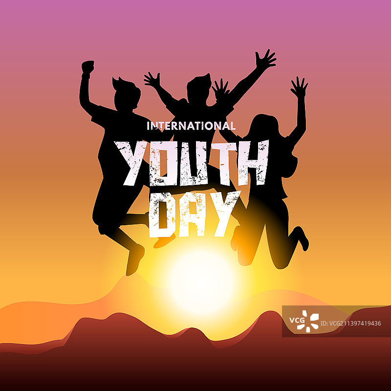 国际青年节海报banner图片素材