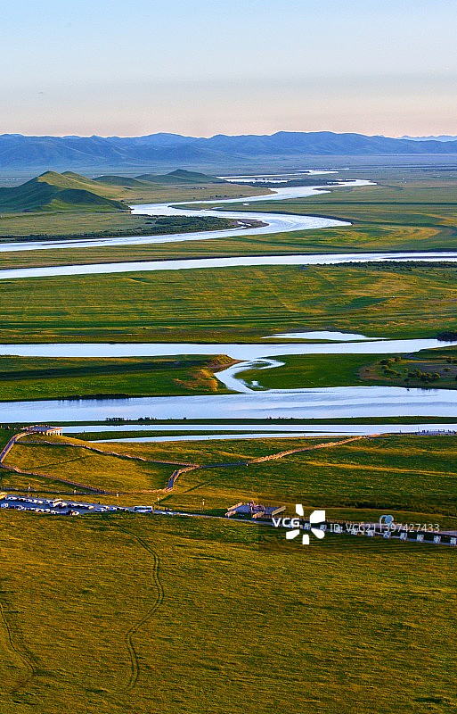 九曲黄河十八弯图片素材