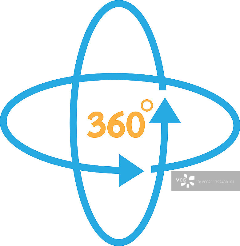 360度图标符号设计图片素材