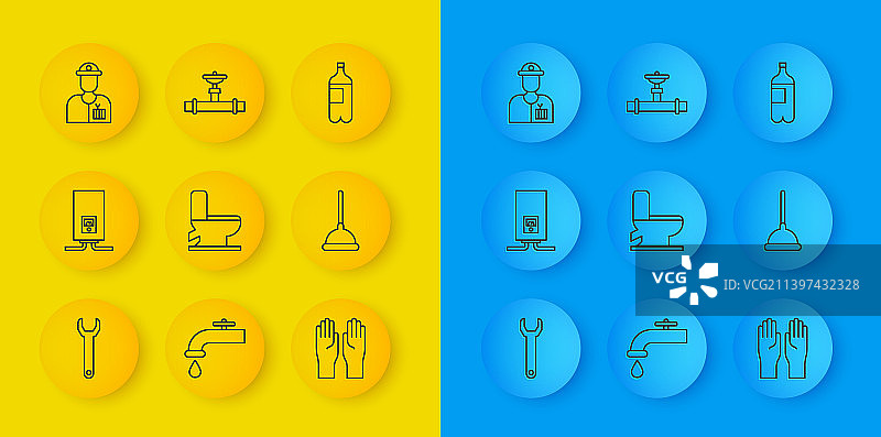 扳手和燃气锅炉图片素材