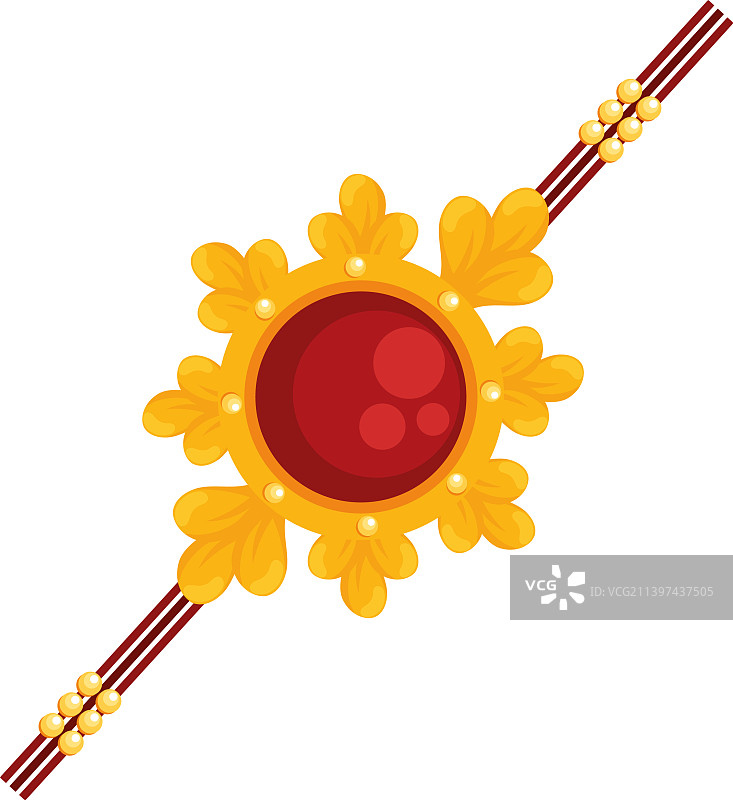 黄色腕带Raksha Bandhan图片素材