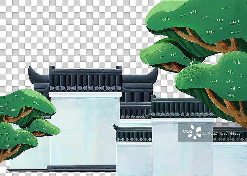 徽派建筑马头墙图片素材