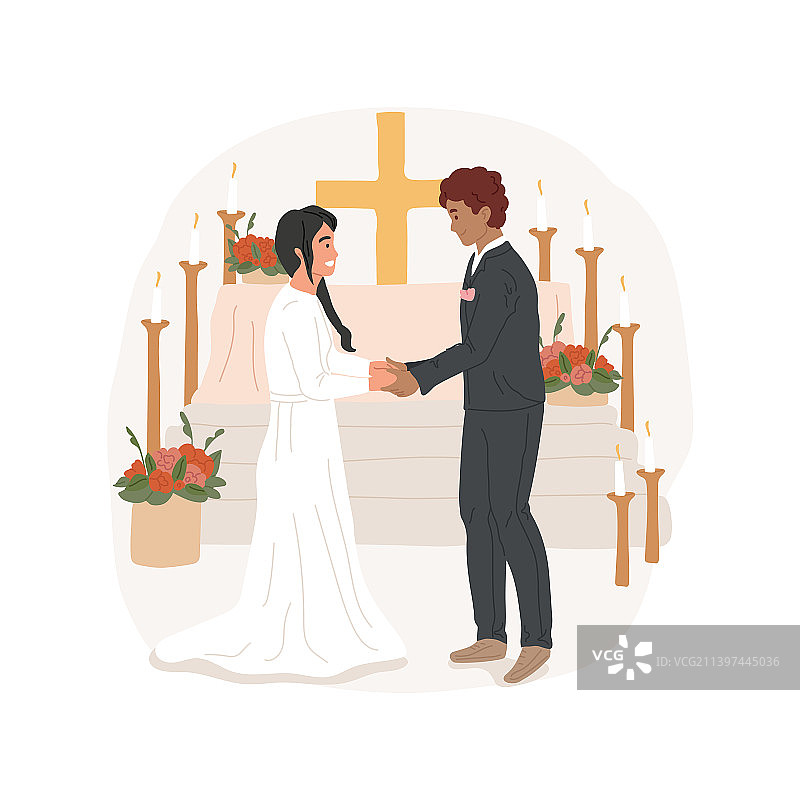 卡通婚礼图案图片素材