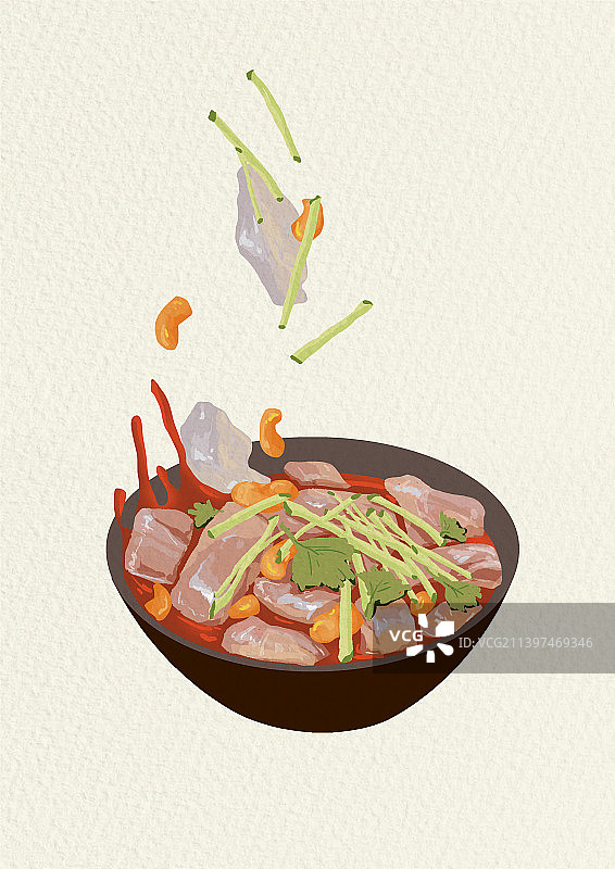 当地美食大同浑源凉粉图片素材