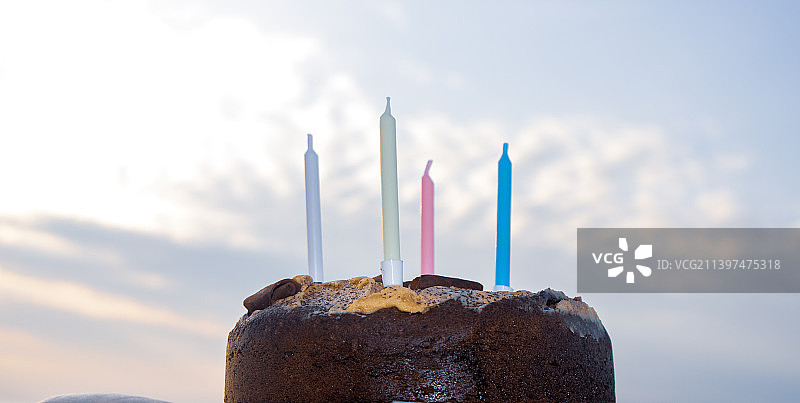 岩层与天空的特写，英国图片素材