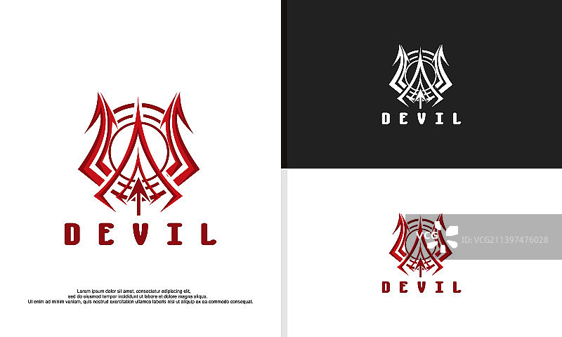恶魔标志设计图片素材