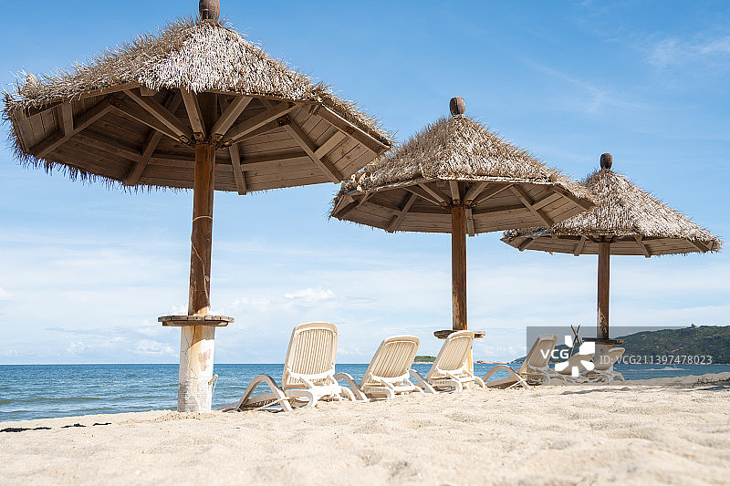 中国广东惠州双月湾海滩自然风光图片素材