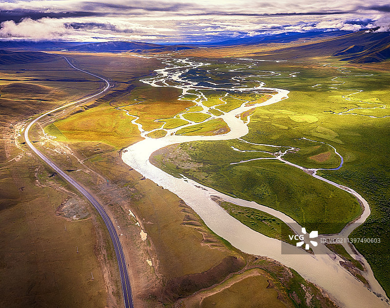 巴音布鲁克开都河图片素材