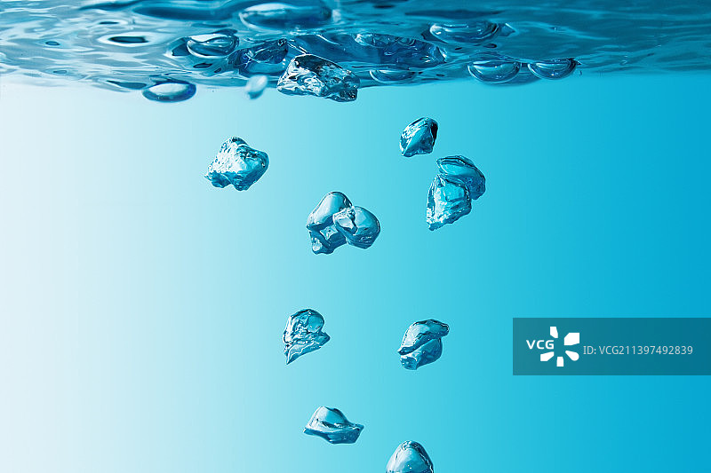 水彩艺术-水抽象背景概念图片素材