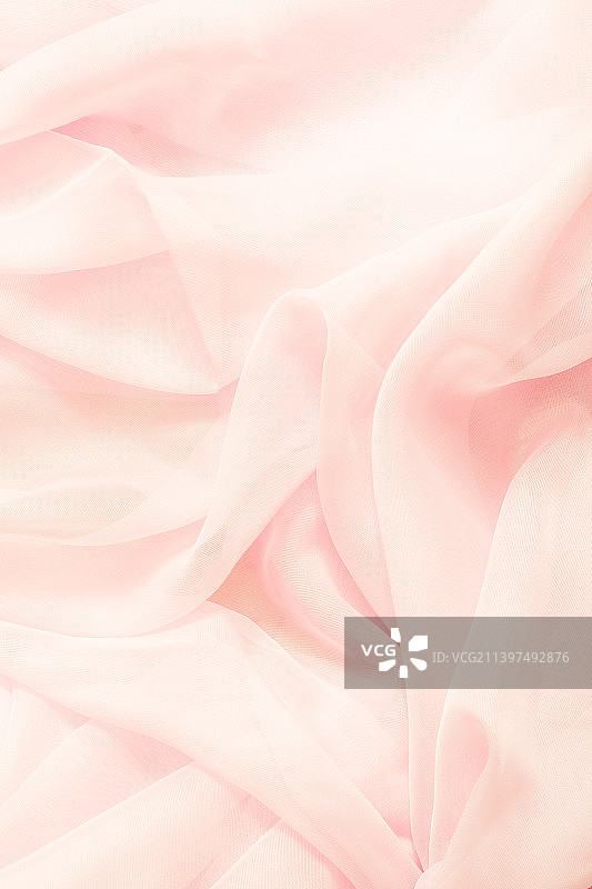 波浪形丝绸面料 - 柔和的背景和纹理概念图片素材