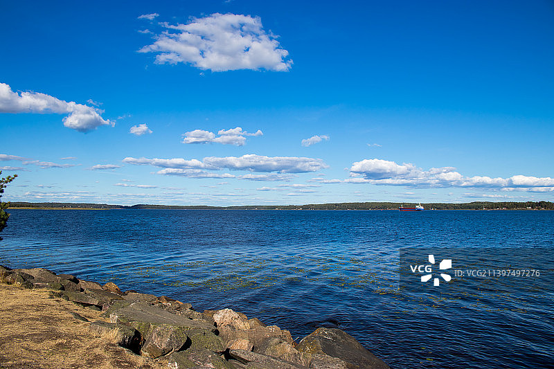 瑞典卡尔斯塔德的壮丽海景图片素材