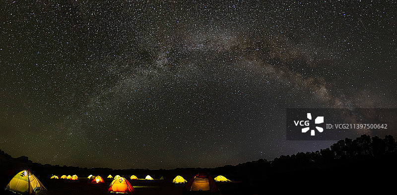 乌兰布统银河拱桥图片素材