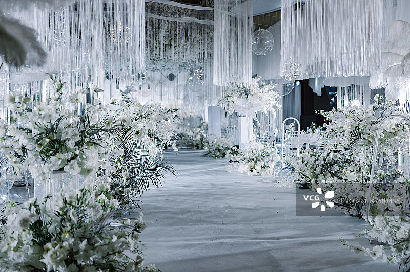 婚礼典礼舞台场景布置图片素材