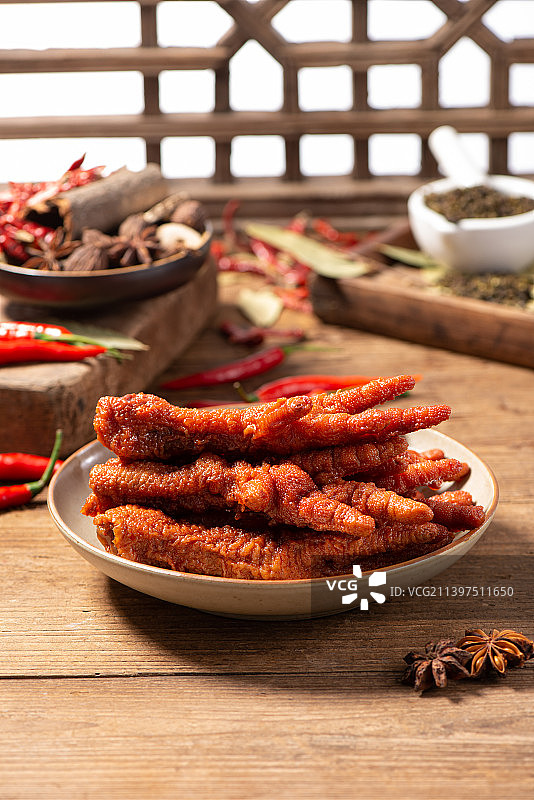 五香味虎皮凤爪图片素材