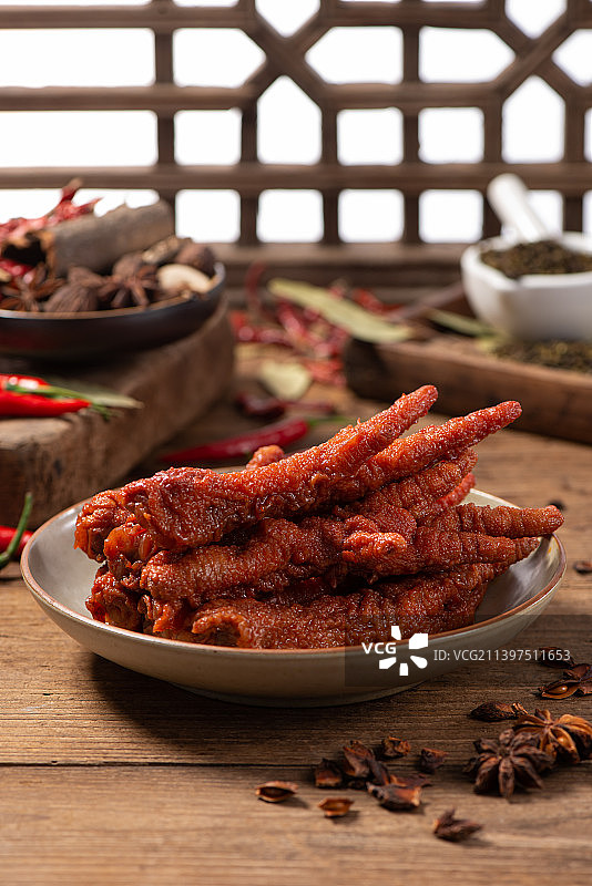 五香味虎皮凤爪图片素材