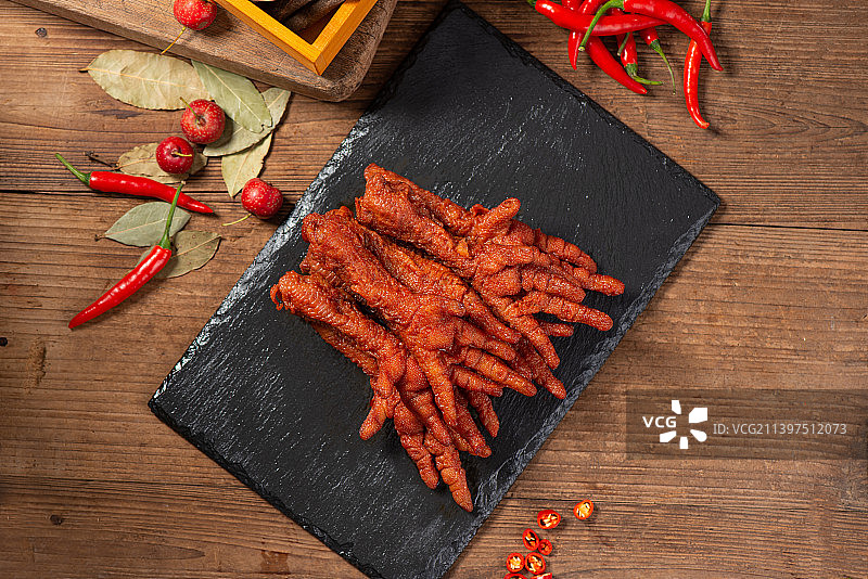 麻辣虎皮凤爪图片素材