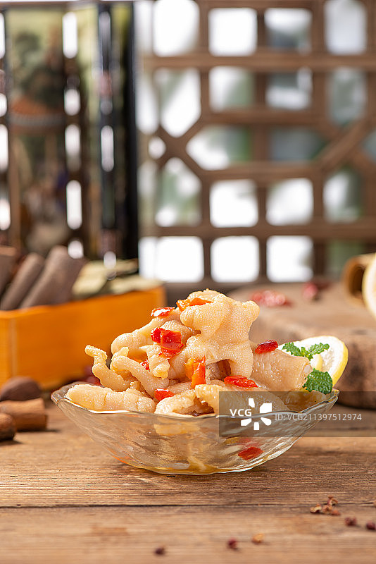 柠檬酸辣脱骨鸡爪图片素材