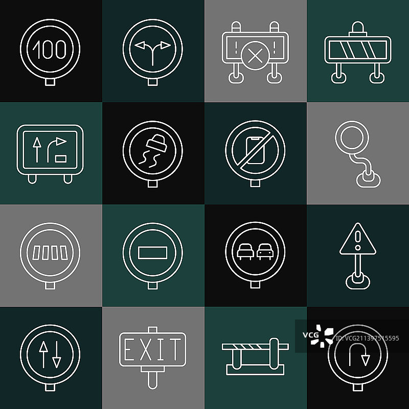 掉头路标感叹号图片素材