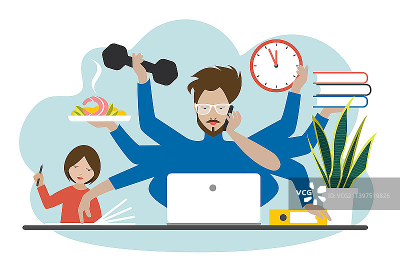 忙碌的父亲图片素材