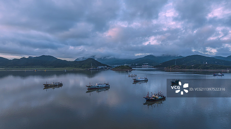 浙江省宁波市象山县石浦镇石浦渔港图片素材