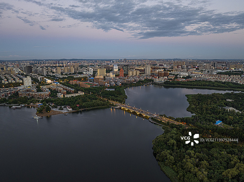 长春南湖大桥图片素材