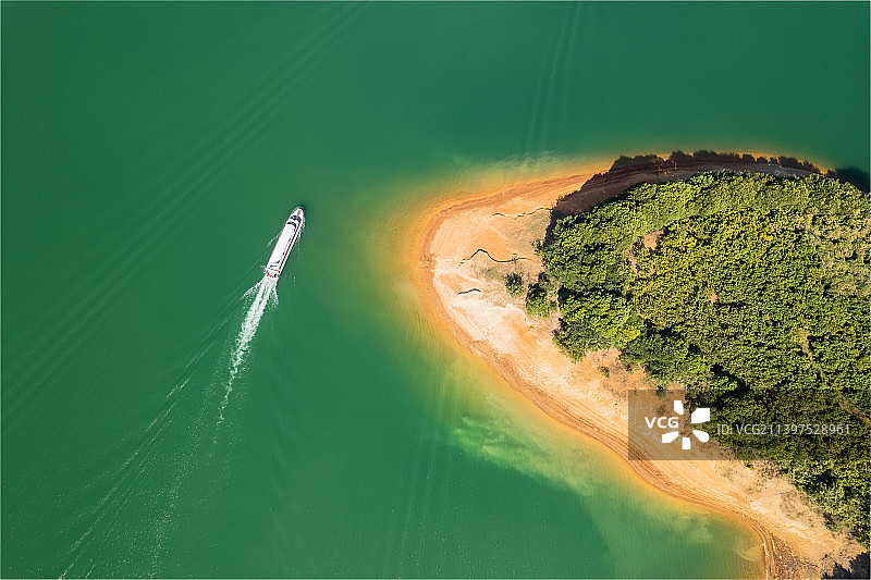 湖北省松滋市洈水水库图片素材