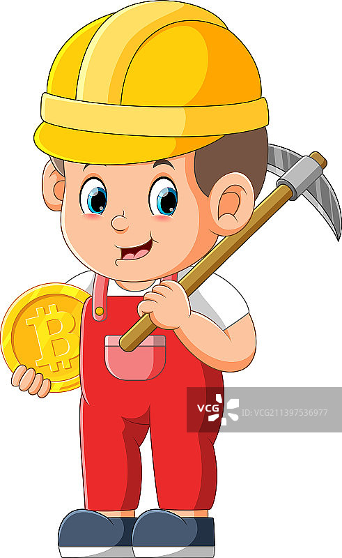 缅因州人拿着镐图片素材