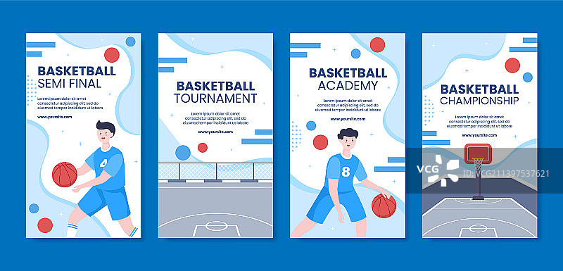 篮球赛事社交媒体故事图片素材
