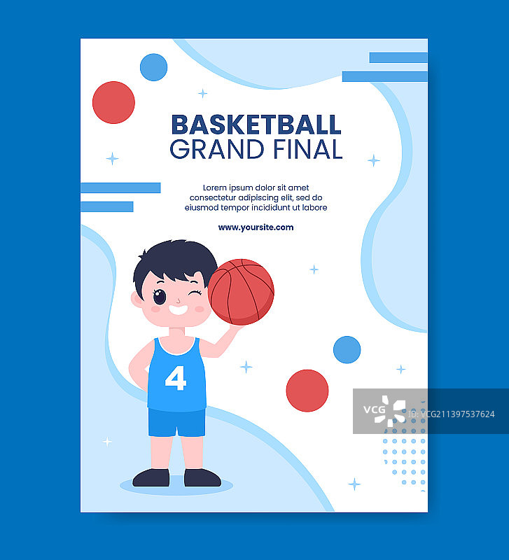 篮球运动锦标赛社交媒体图片素材