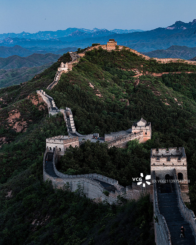 长城夜晚风光图片素材