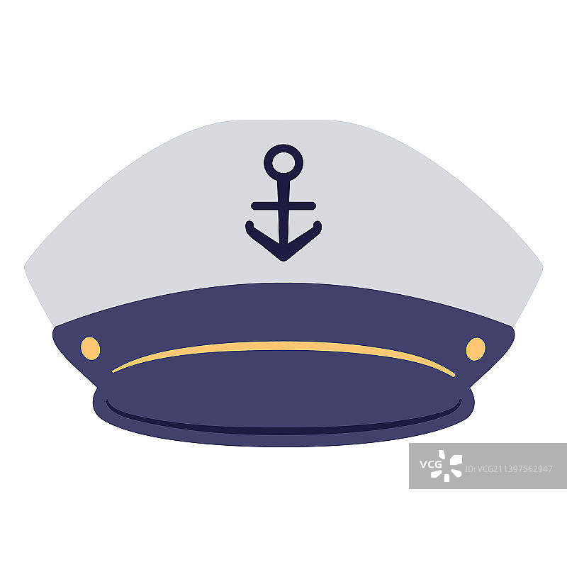 扁平高品质海军帽图片素材