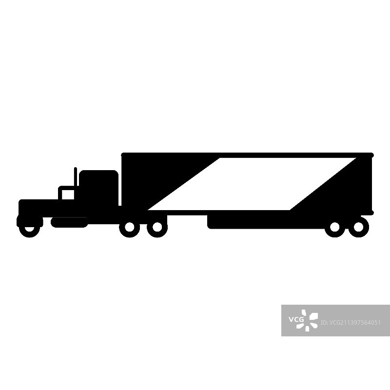 带拖车的高质量卡车图片素材