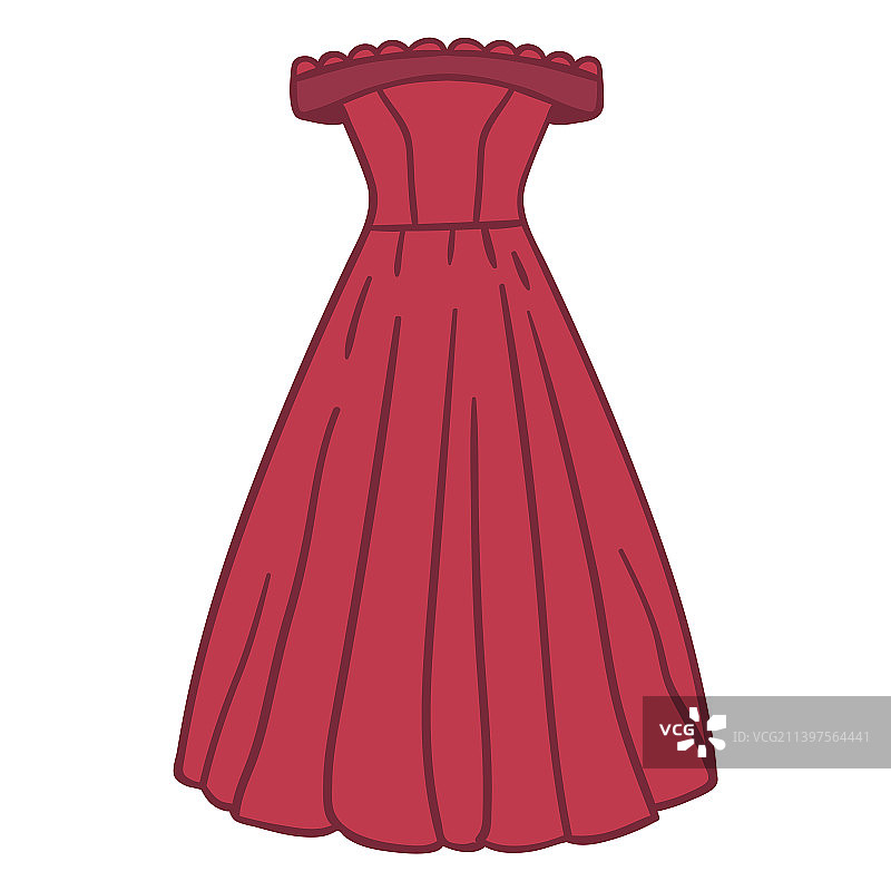 彩色笔触高品质派对礼服图片素材