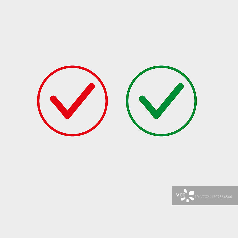 对勾图标肯定标记图片素材