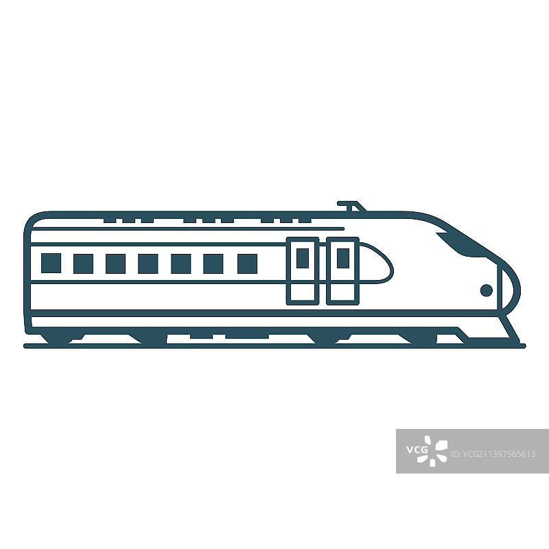 高品质高速列车笔触图片素材