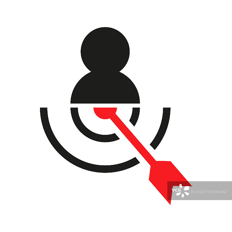 商业目标线图标营销目标图片素材