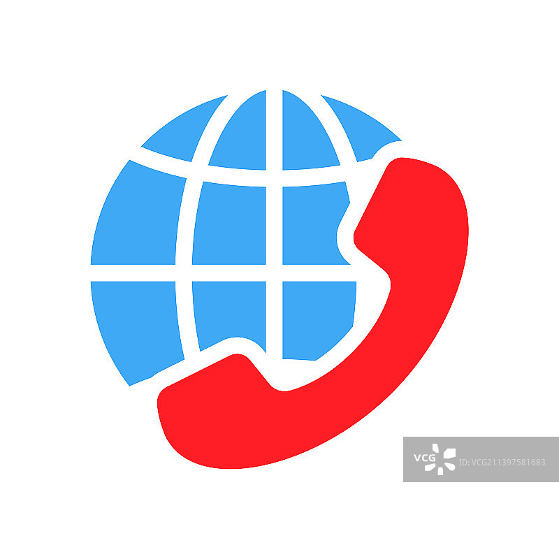 国际长途电话图标图片素材