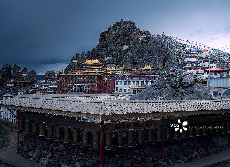 誉为苦行寺的西藏孜珠寺图片素材