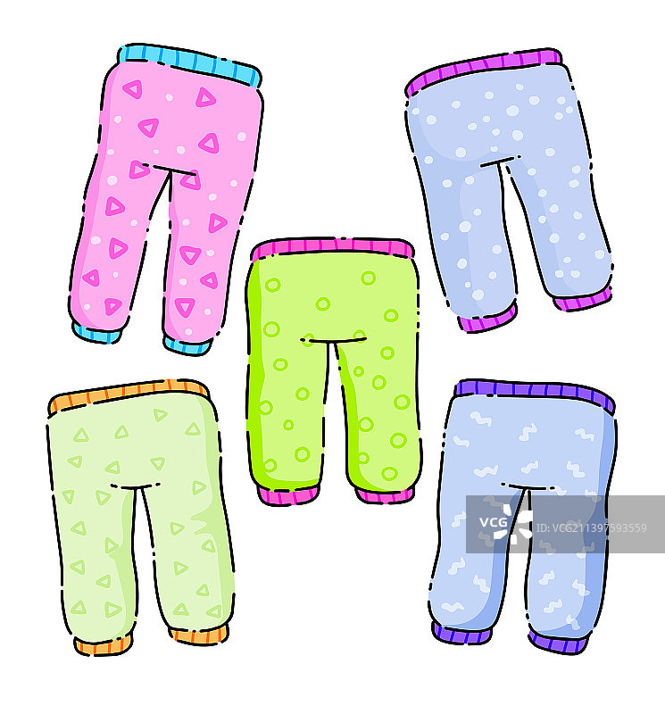 婴儿裤子和睡衣图片素材