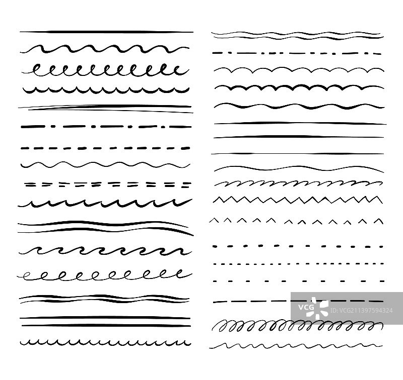 强调线条粗糙笔触图片素材
