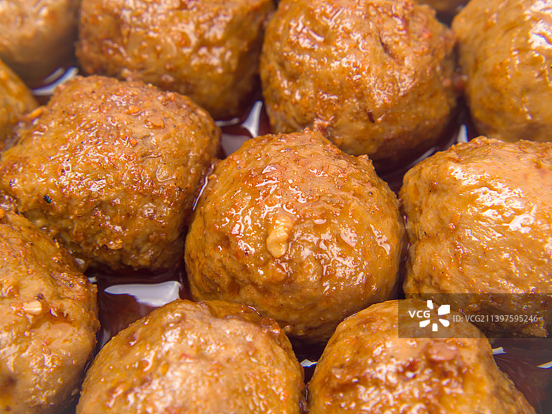 潮汕牛肉丸美食小吃图片素材